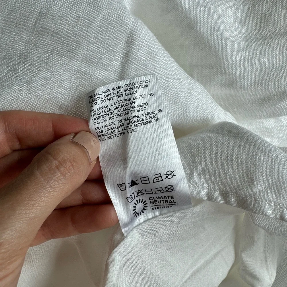 Reformation NWT 12 Cherise White Linen Maxi Dress
